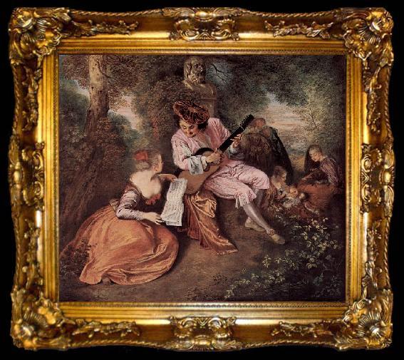 framed  Jean antoine Watteau Antoine Watteau, ta009-2